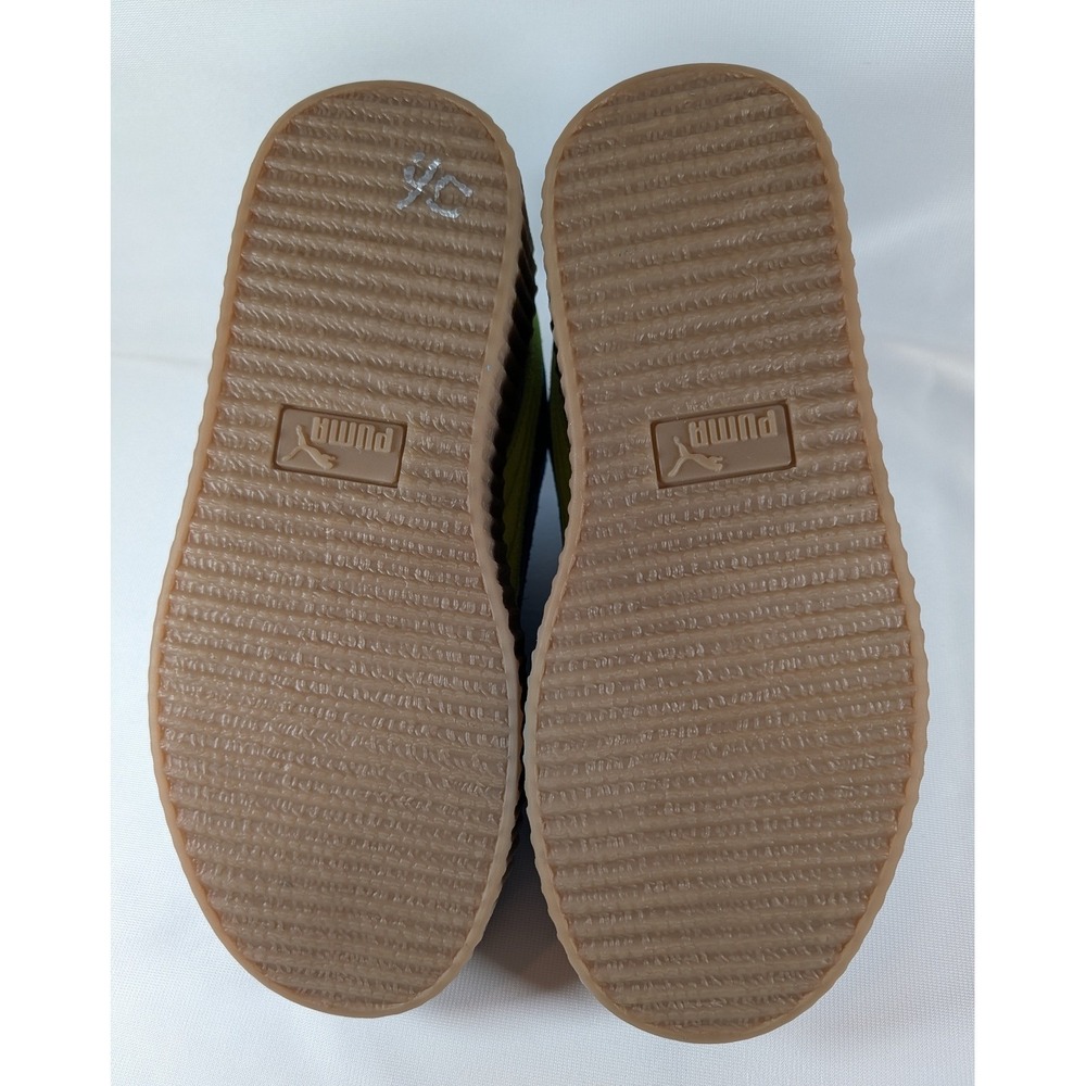 Puma Fenty Creeper Phatty Blue Lime Green Suede Platform Sneakers 399332-02 6.5W - Picture 5 of 7